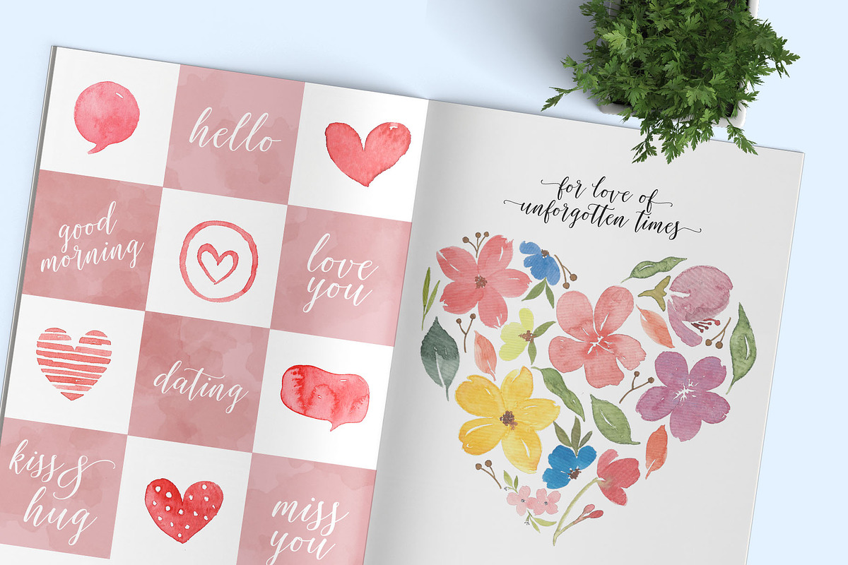 Ellie Bellie + Watercolor Kit preview 8
