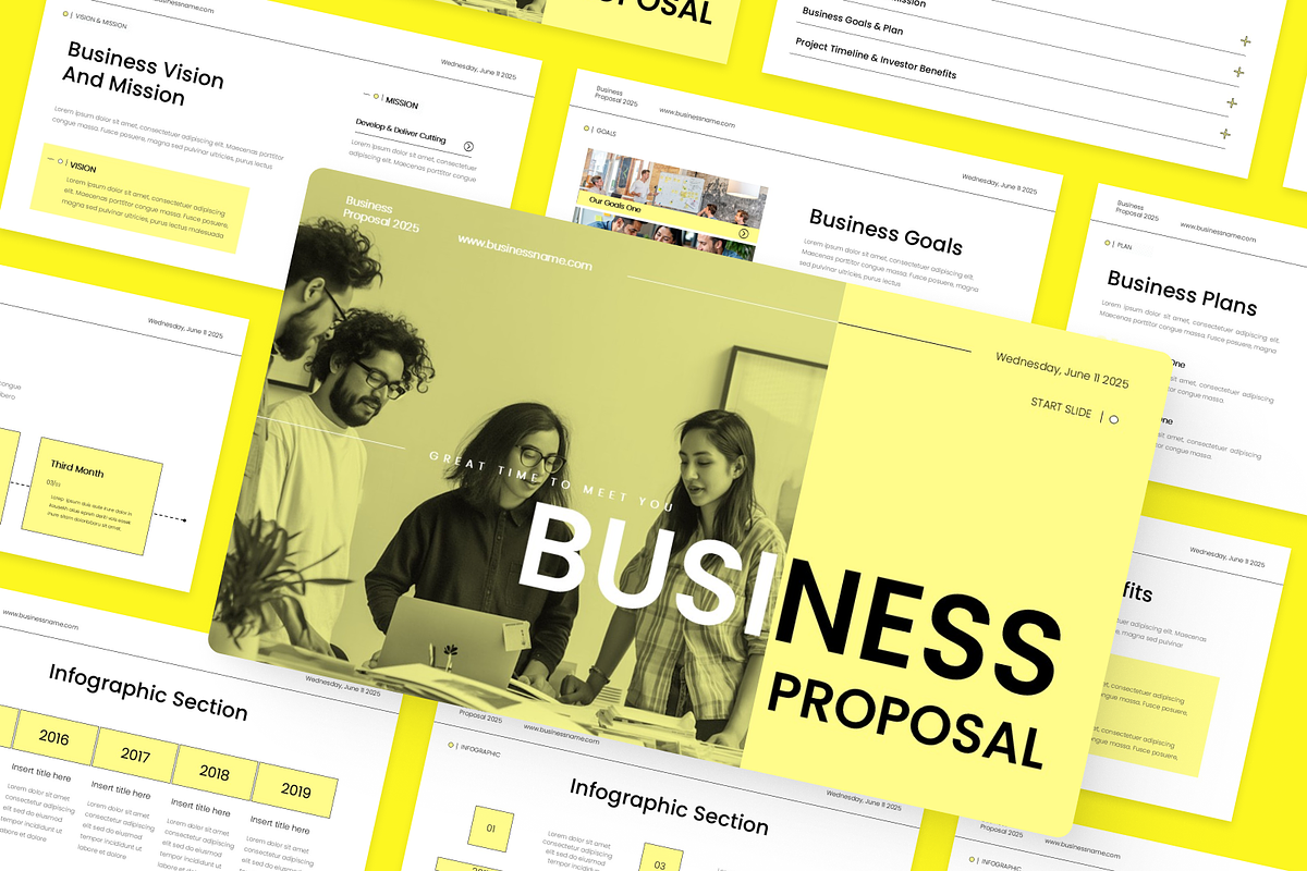 Minimalist Business Proposal, a Presentation Template by SquidPixey (Photo 6 of 6)