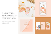 Sunrise Instagram Template Bundle, a Social Media Template by Brighten Made (Thumbnail 1 of 4)