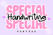 Special Handwriting -Modern Font Duo, a Handwritten Font by KiddoGlyphs Studio (Thumbnail 1 of 5)