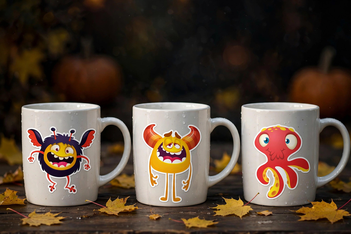 Fuzzy Fluffs - 6 Cute Monsters, a Seasonal Illustration by D R A W K M A N (Photo 4 of 9)