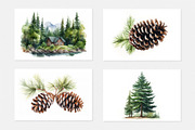 Evergreen Forest, a Seasonal Illustration by artsy-fartsy (Thumbnail 6 of 7)