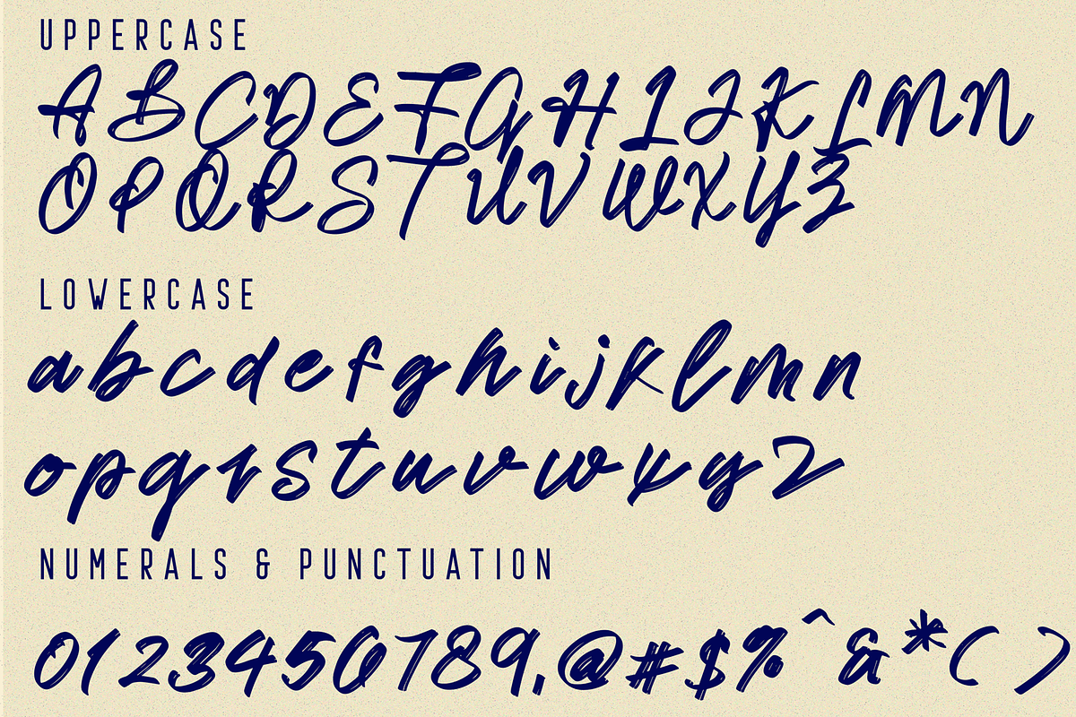 Byzantine Themes Brush Font, a Script Font by 177Studio (Photo 7 of 7)