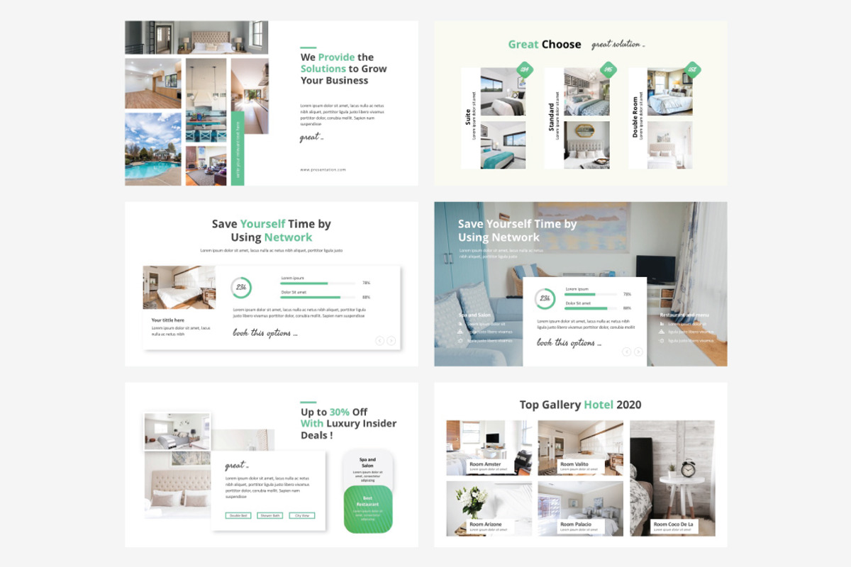 LUXURY HOTEL-Powerpoint Template, a Presentation Template by Shafura (Photo 4 of 6)