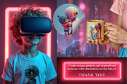 Robots and children illustrations, a Person Illustration by AG Mockups (Thumbnail 6 of 6)