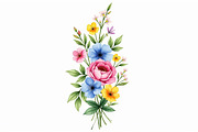 Vibrant Watercolor Floral Bouquet Bu, an Illustration by BIPLOB EXPERT (Thumbnail 13 of 14)