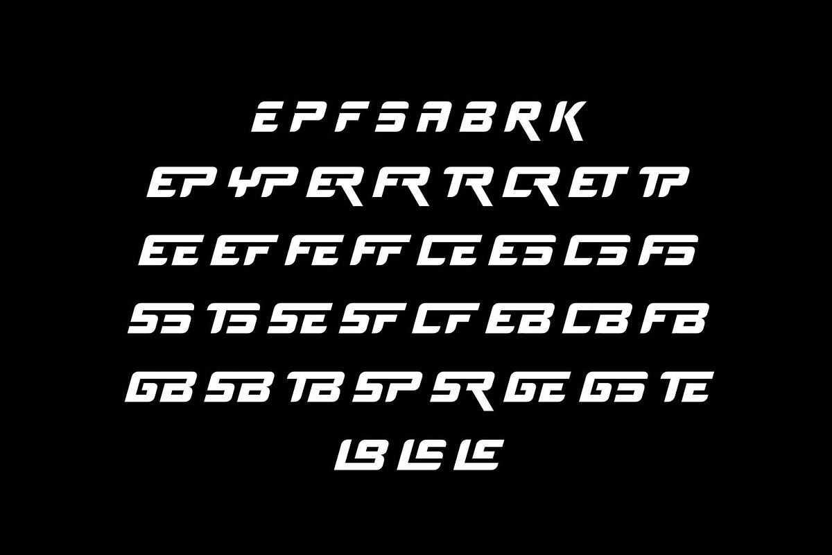 Gate - Futuristic Display Font, a Sans Serif Font by Luna Shop (Photo 2 of 7)