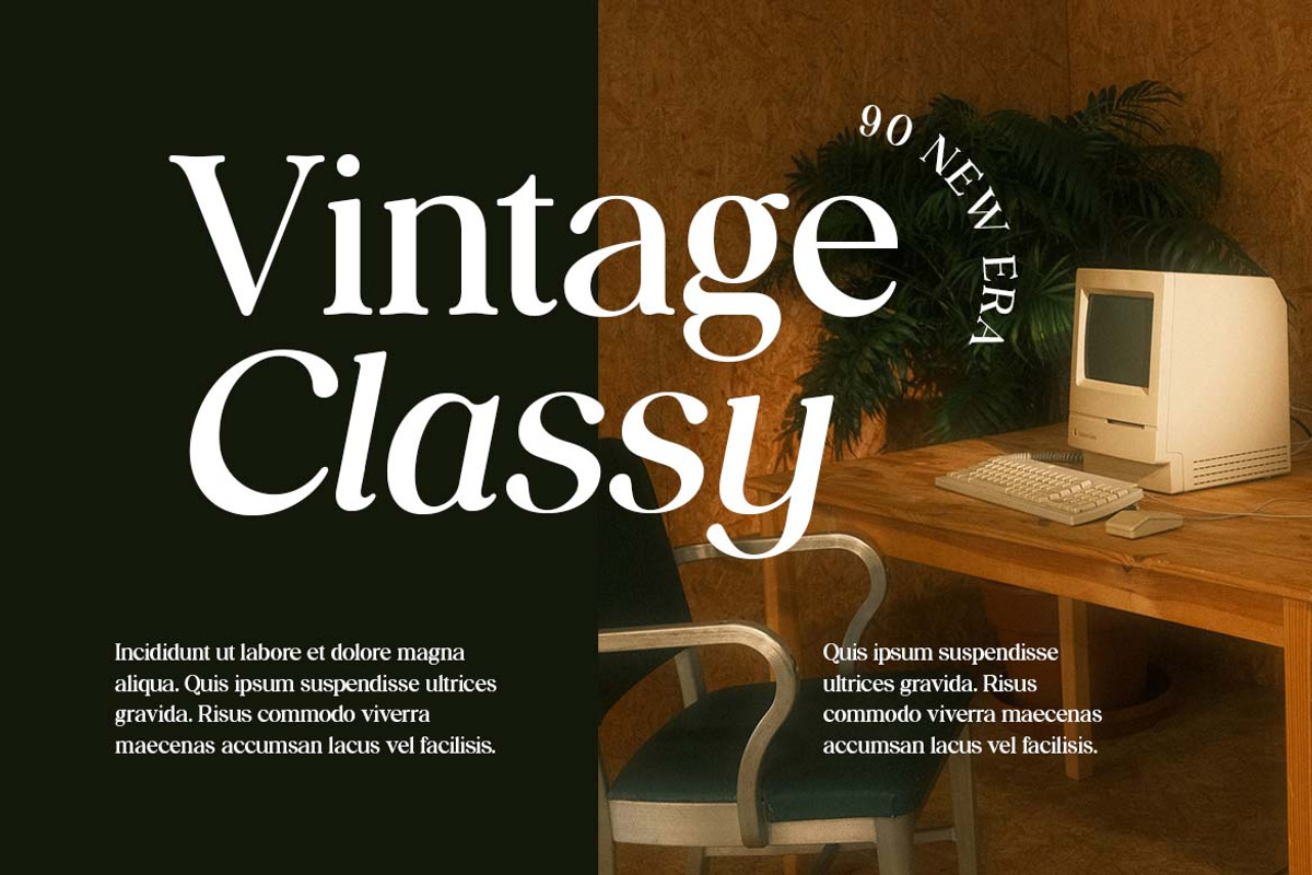 Golden Heritage Retro Serif Font, a Serif Font by UICreative (Photo 5 of 13)