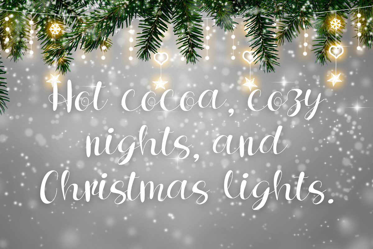 Frosty Christmas handwritten script, a Script Font by Brown Cupple (Photo 6 of 12)