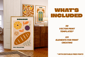 Fall Gallery Vector Poster Creator