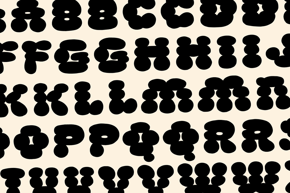 Puffie - Unique Bubble Font, a Font by Studio Funshop by Kelli (Photo 10 of 12)