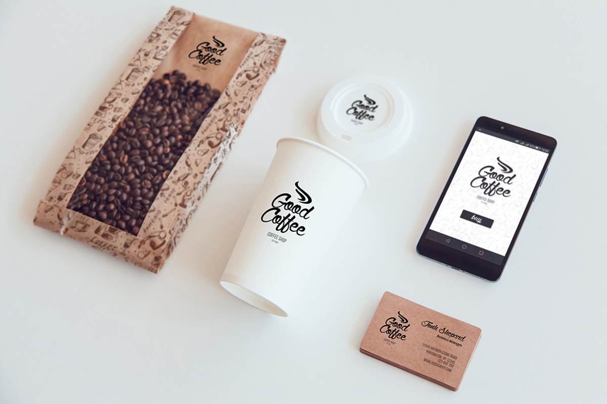 Coffee Branding Mock-up, a Cups & Container Mockup by Freeman Studio (Photo 13 of 16)