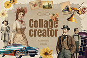 Vintage collage Creator 92 PNG, a Decorative Illustration by JulsIst (Thumbnail 1 of 10)