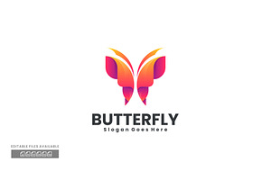 Butterfly Gradient Colorful Logo, a Branding & Logo Template by ivan_artnivora
