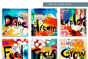 Mixed Media Calligraphy Cards, a Texture Graphic by happychinchilla (Thumbnail 6 of 6)