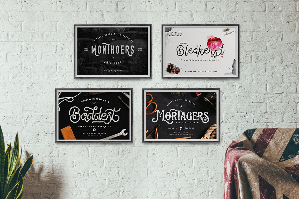Sortdecai Font Family & Bonus preview 4