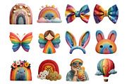 Cute Smiling Rainbow Watercolor, a Graphic by CitraGraphics (Thumbnail 3 of 4)