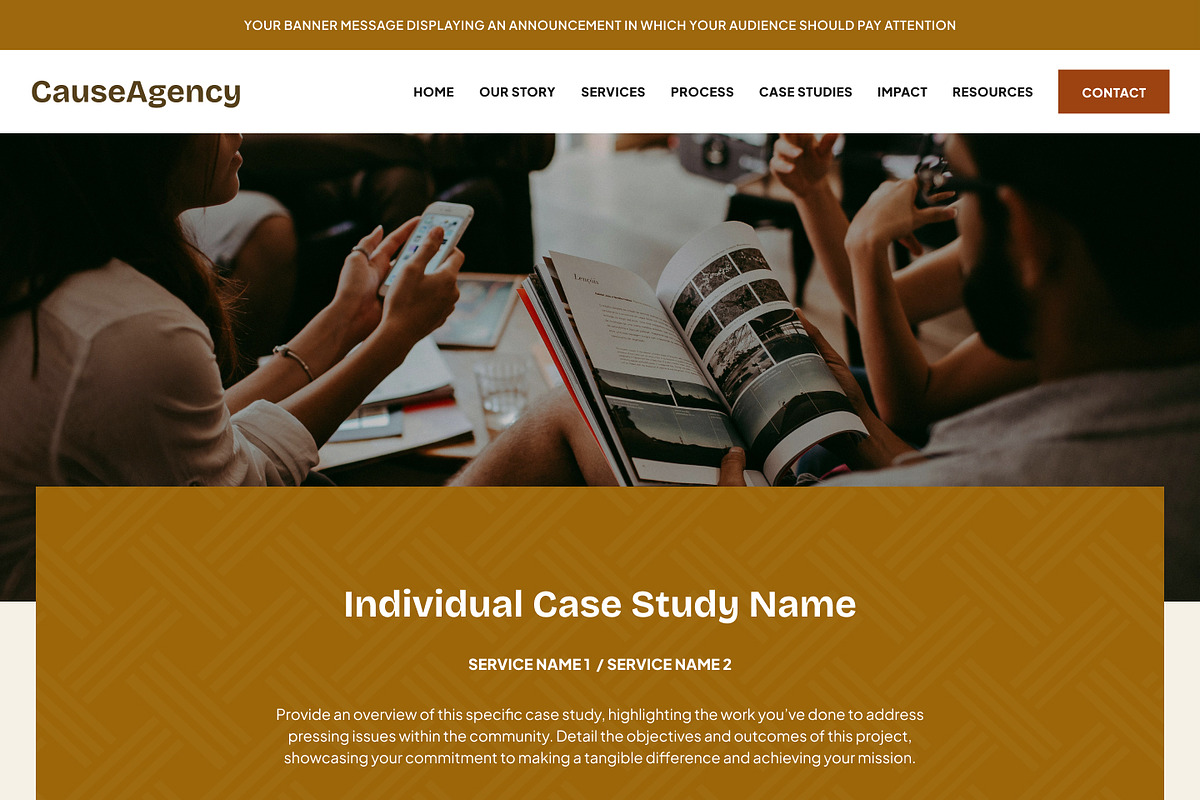 Social Enterprise Showit Template, a WordPress Template by Studio Humankind (Photo 9 of 20)