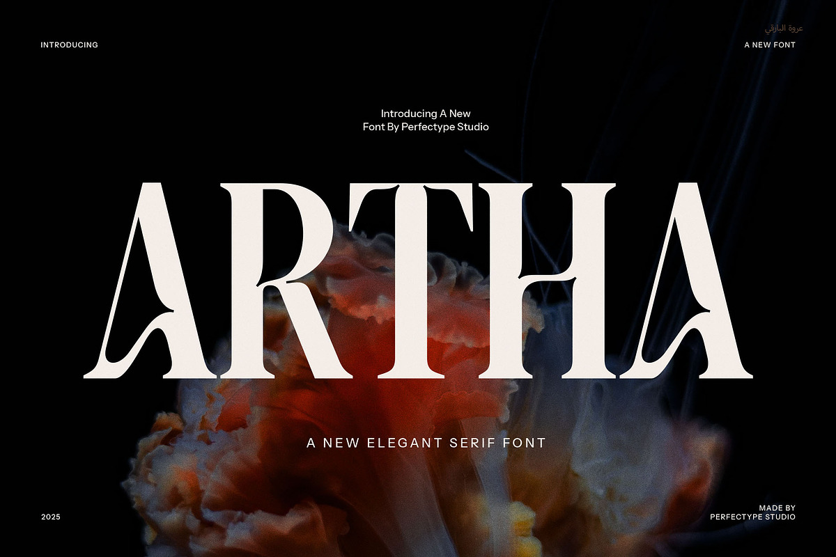 Artha Elegant Serif Font, a Serif Font by Perfectype (Photo 1 of 8)