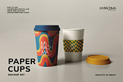 Takeaway Paper Cup Mockup, a Cups & Container Mockup by Mirachma Project (Thumbnail 1 of 8)
