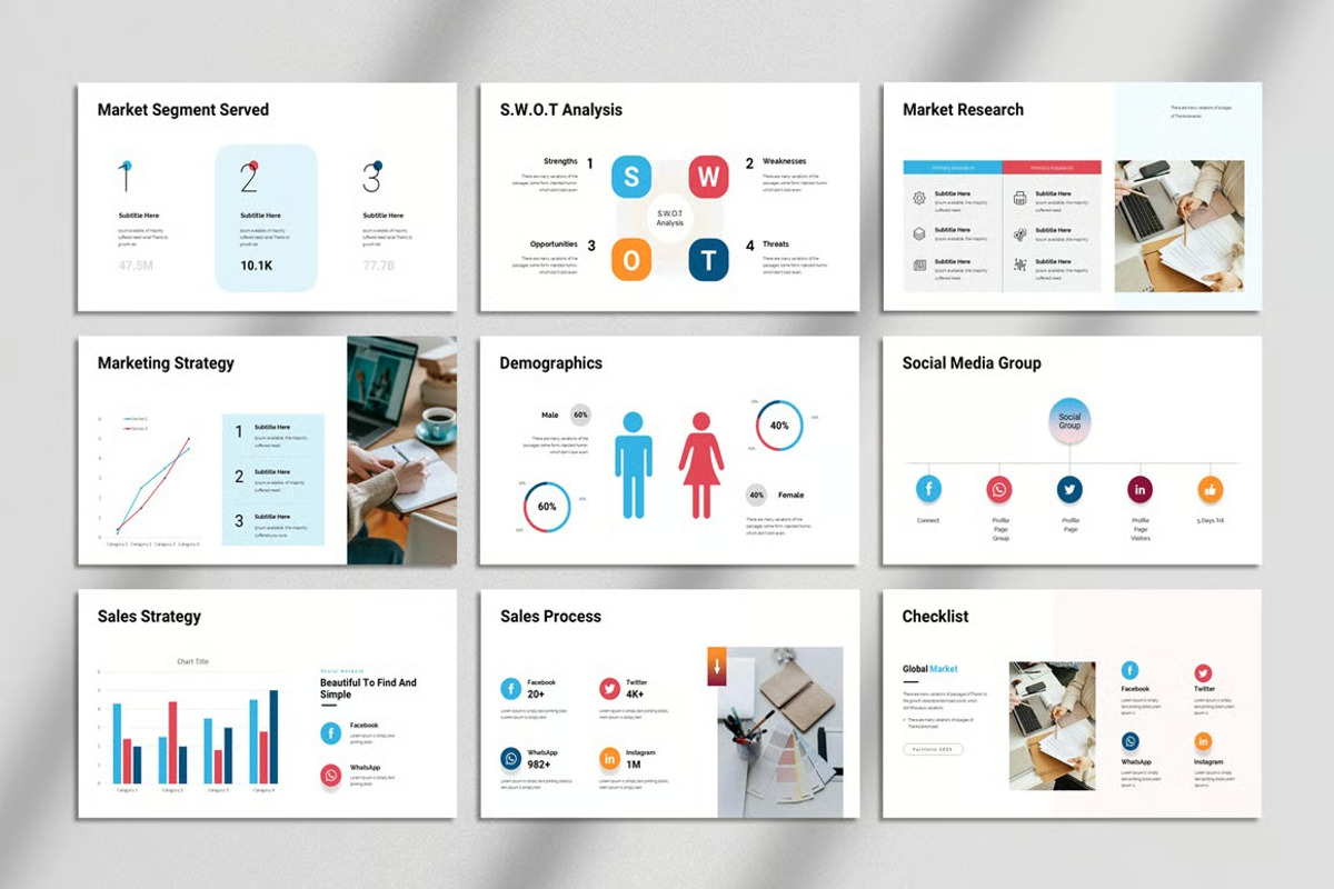 Social Media Marketing Strategy, a Presentation Template by Fit-tee (Photo 11 of 12)
