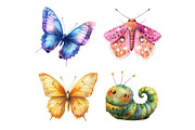Cute Insects Clipart, an Illustration by Designworld (Thumbnail 4 of 5)
