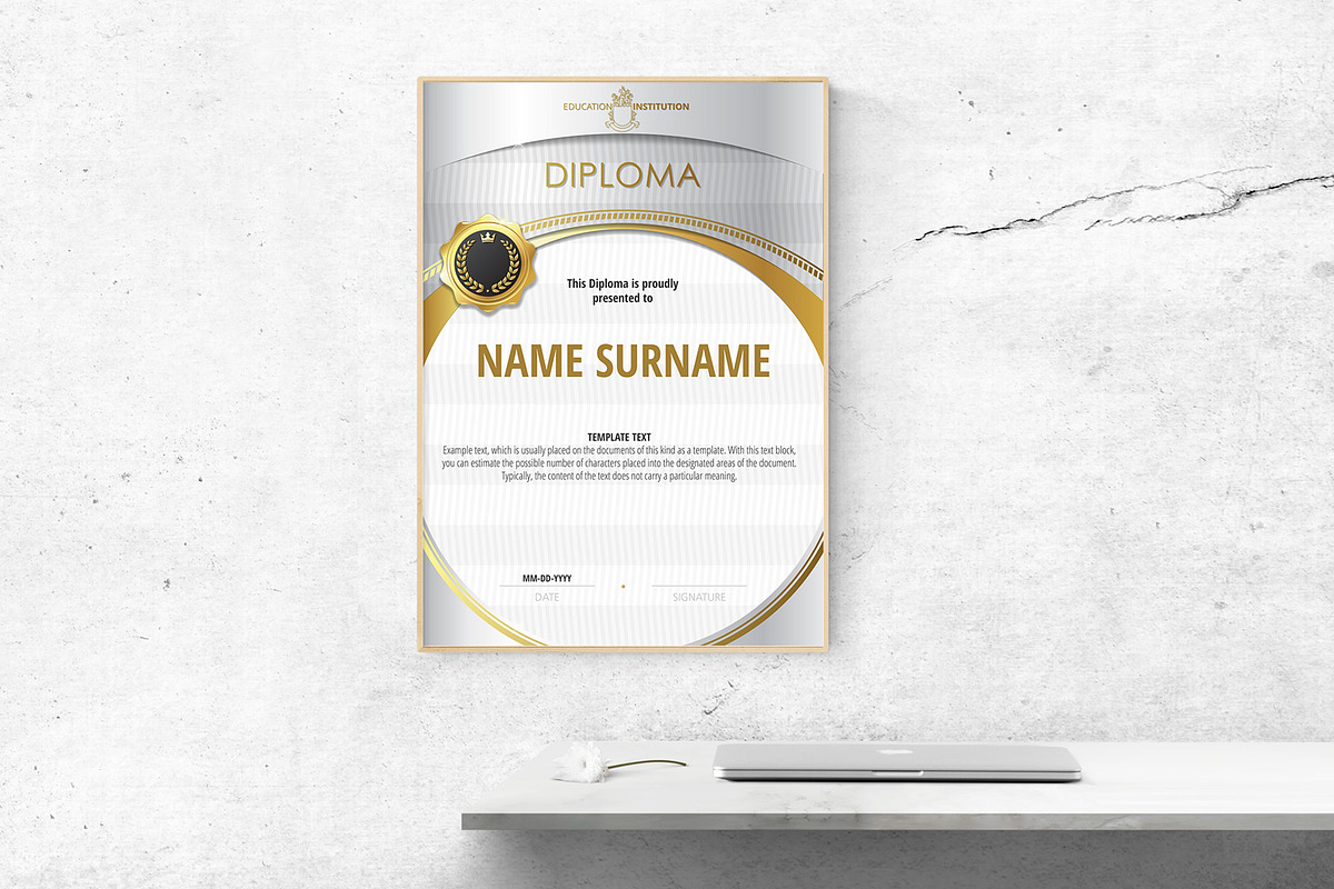 Appreciation Certificate Templates, a Stationery Template by inshader (Photo 16 of 17)