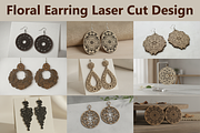 Garden Bloom Earring Set, a Graphic by hafijul (Thumbnail 1 of 11)