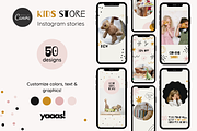 Kids Instagram Story Template Canva, a Social Media Template by Yaaas Design (Thumbnail 1 of 7)
