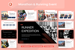 Marathon & Running Event, a Presentation Template by Annora Studio