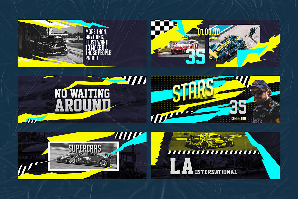 Nascar Facebook Cover Templates, a Social Media Template by Azruca (Photo 5 of 8)