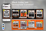 Black Friday Sale Instagram Carousel, a Social Media Template by Attype (Thumbnail 1 of 5)