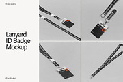 Lanyard ID Badge Mockup, a Product Mockup by Tokobeta (Thumbnail 1 of 7)