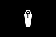 Coffin Skull Silhouette Vector, an Object Illustration by Vectorium Studio (Thumbnail 2 of 4)