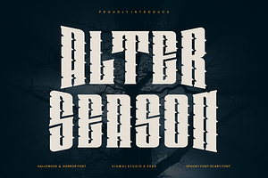 Alter Season - Horror Halloween Font