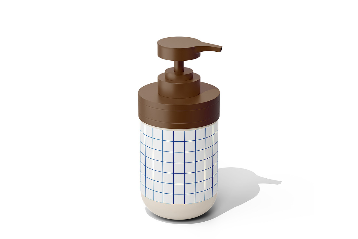 Pump Bottle Mockup, a Cups & Container Mockup by Akebareee (Photo 3 of 3)