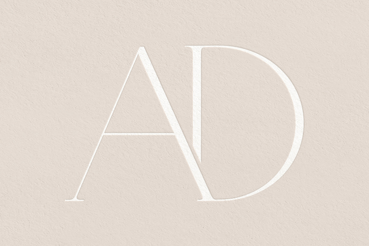 AD monogram logo, a Branding & Logo Template by LINKED LETTERS STUDIO