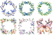 Spring Butterfly Border Clipart, an Illustration by CitraGraphics (Thumbnail 2 of 4)