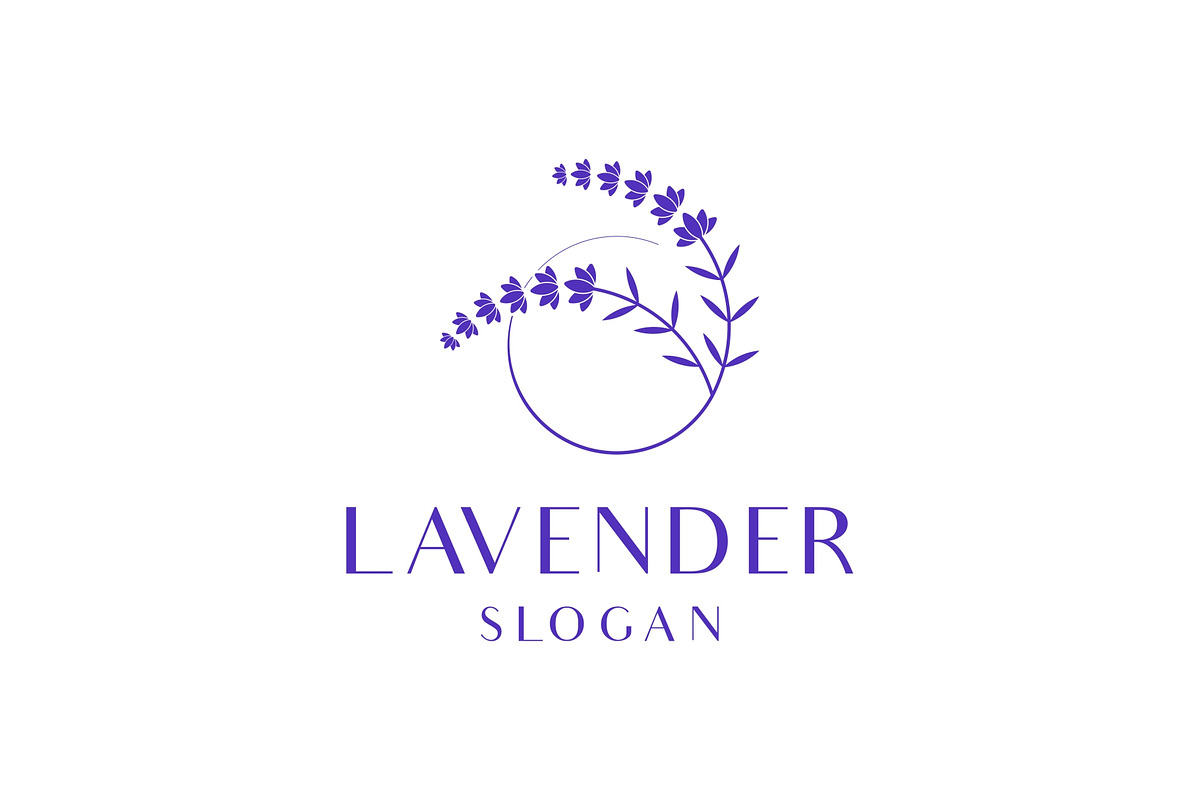 Lavender Violet Floral Logo, a Branding & Logo Template by ika trisiana (Photo 2 of 2)
