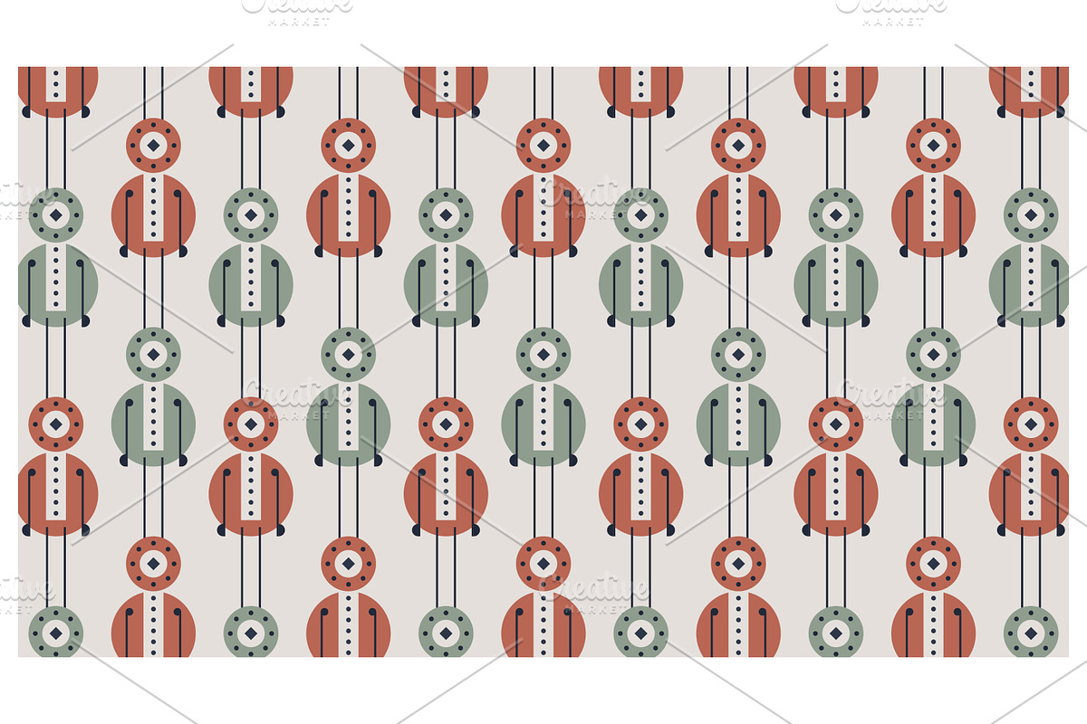 Repeating abstract pattern, a Decorative Illustration by Creative Backgrounds