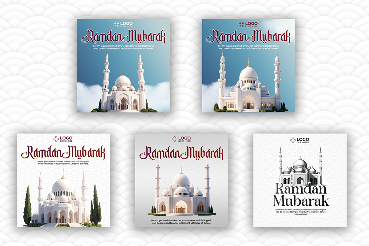 Ramadan Mubarak posts, a Social Media Template by AyyazMomin (Photo 2 of 7)