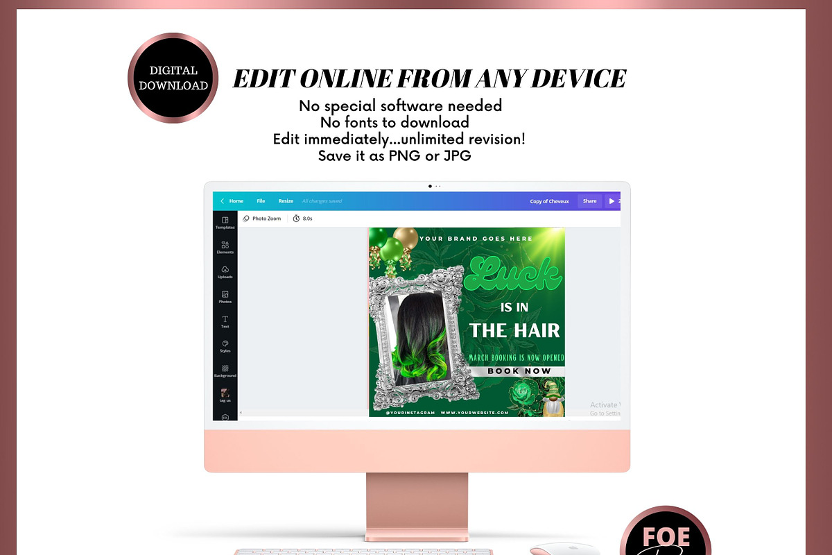 DIY St Patricks Day Flash Sale, a Social Media Template by Foedesigner (Photo 4 of 6)