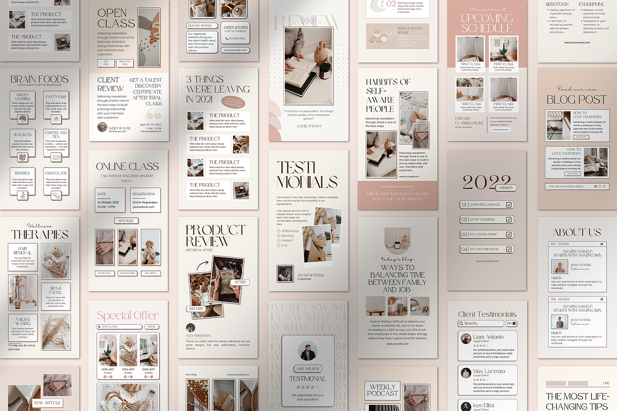 Instagram Wellness for Coach CANVA, a Social Media Template by Analogi Studio (Photo 20 of 26)