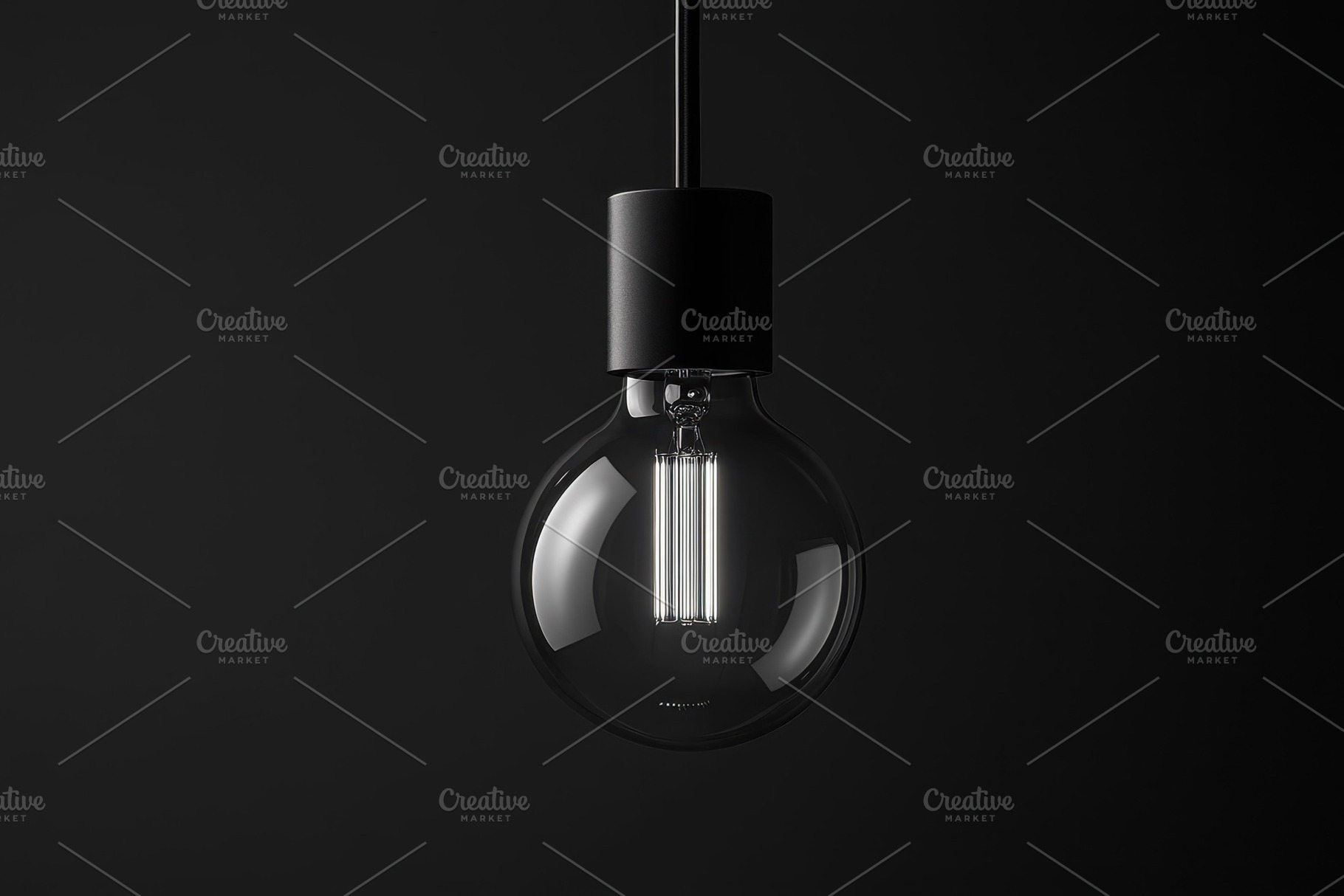Elegant hanging light fixture with b, a Photo by Tanuart