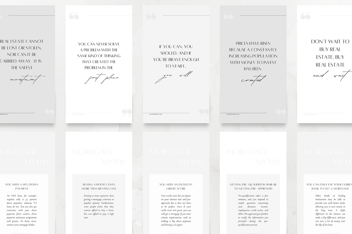 100 Mortgage Broker Story Template, a Social Media Template by ZoaniDesign (Photo 7 of 10)