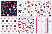 4th of July Patriotic Pattern Bundle, a Texture Illustration by Dream Creation (Thumbnail 4 of 7)