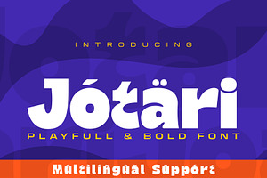 Jotari - Playfull Bold Font
