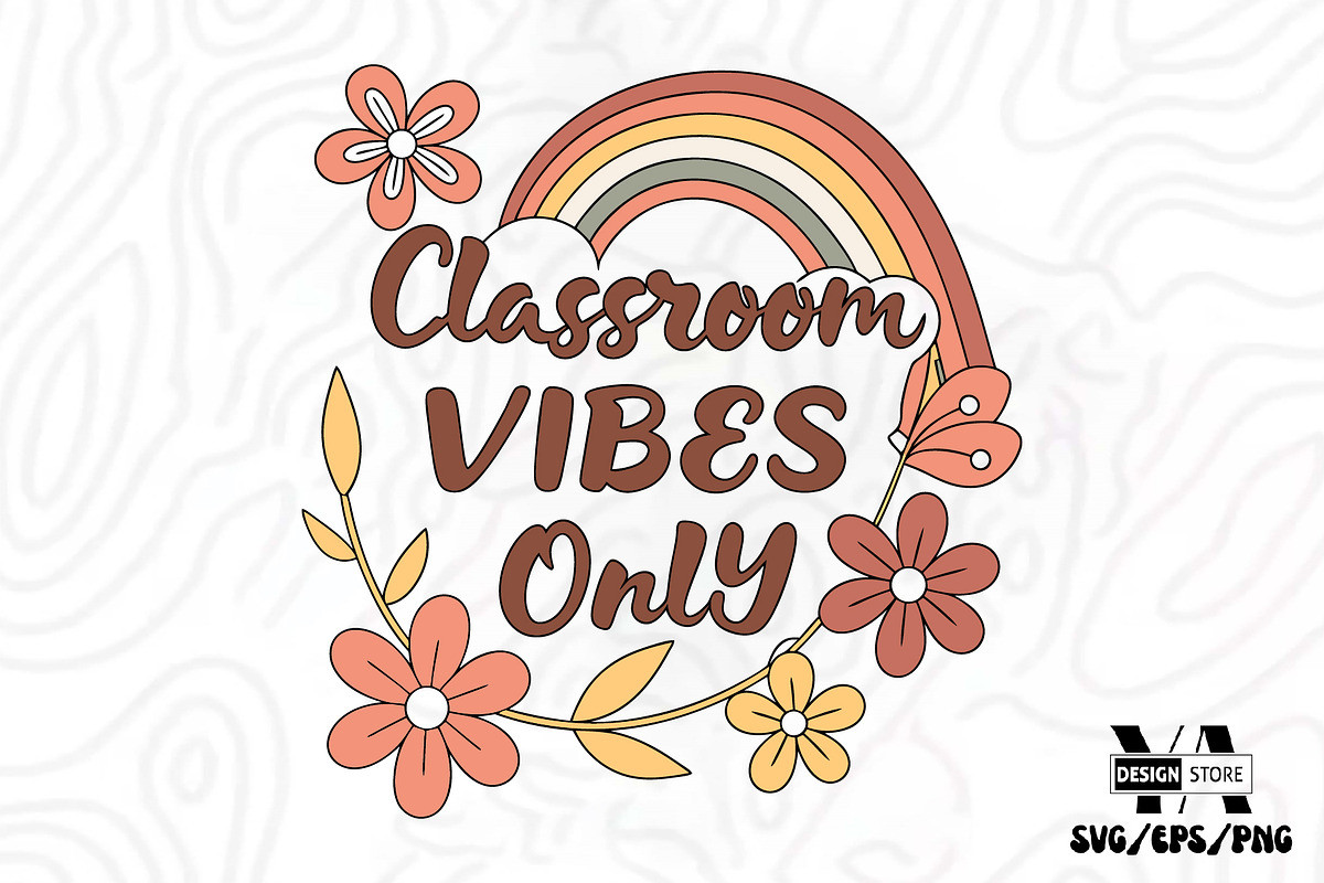 Teacher Boho Floral SVG PNG Bundle, an Illustration by Ya_ Design Store (Photo 10 of 17)