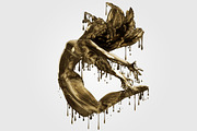 Droping Gold Photoshop Acion preview 2