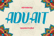 Advait - Sansekerta Font, a Handwritten Font by PutraCetol Studio (Thumbnail 1 of 4)